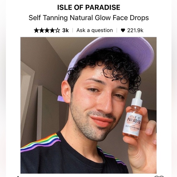 NWT- Isle of Paradise LIGHT- Self Tanning Drops- Full Size (1.01 OZ) - Picture 5 of 9